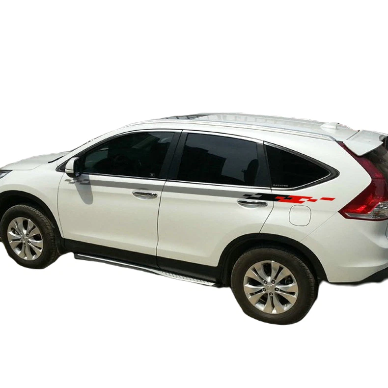 Pegatina gráfica personalizada de coche a rayas de carreras para Audi Q3 Q5 línea de cintura calcomanía vinilo Foto 3 de 4