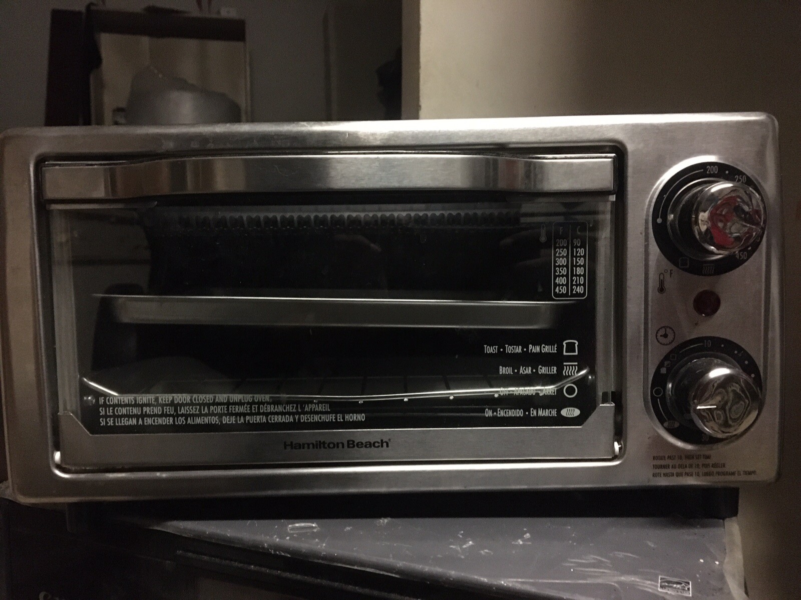 hamilton beach easy reach toaster oven air fryer