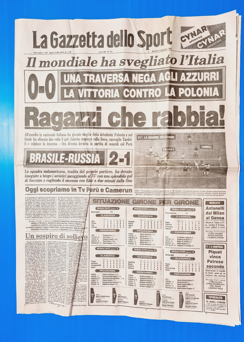 ITALIAN LA GAZZETTA NEWSPAPER ORIGINAL FRONT COVER TEMPLATES