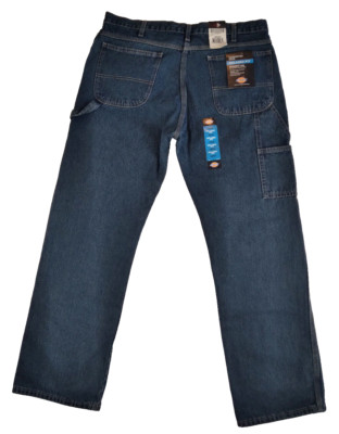 NWT Dickies Carpenter Jeans Mens 38x30 Relaxed Fit Straight Leg Workwear Denim
