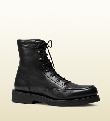 gucci lace up boots
