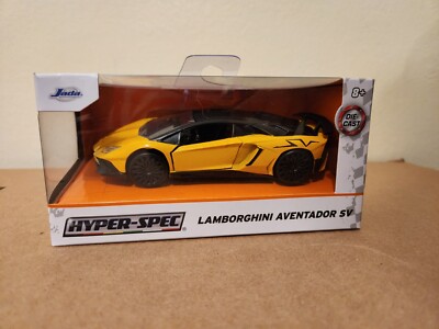 JADA 1:32 Hyper-Spec Lamborghini Aventador SV Yellow With Black