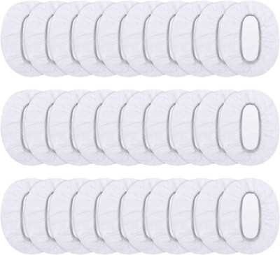 100 Pack Clear Disposable Ear Protectors Waterproof Ear Covers for Hair Dye, Sho