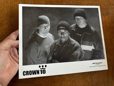Crown 10 Indie Music Group Rare Vintage 8x10 Press Photo