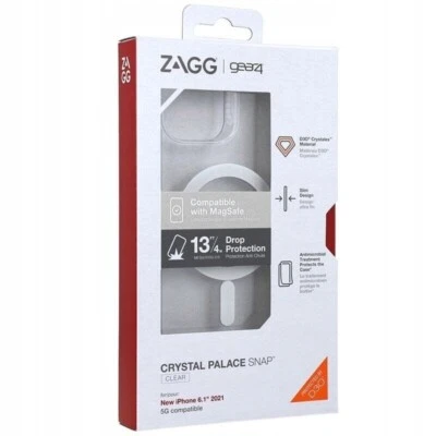 Gear4 Zagg Magsafe Crystal Palace Snap Clear Shockproof Case Cover for iPhone 13