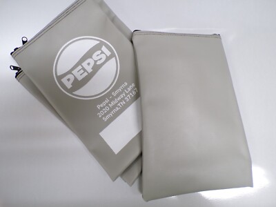 Pepsi Grey Zipper Bag 8x12.5
