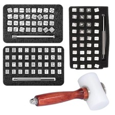 Leather Stamps Alphabet Letter Number Stamp Punch Set for Leather Stamping DIY