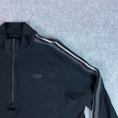 Icebreaker Pullover Herren Medium schwarz 1/4 Zip Merinowolle Strickpullover Outdoor - Bild 5 von 12