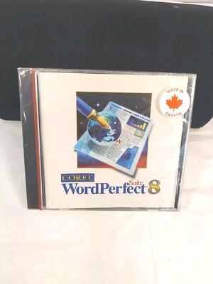 Corel WordPerfect 8 Suite. Original disk. (WP, Quattro Pro, Presentation & more)
