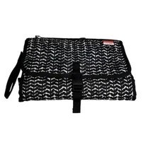 Skidaddle Diaper Changing Station Black White Vine by Skip Hop Pockets Portable