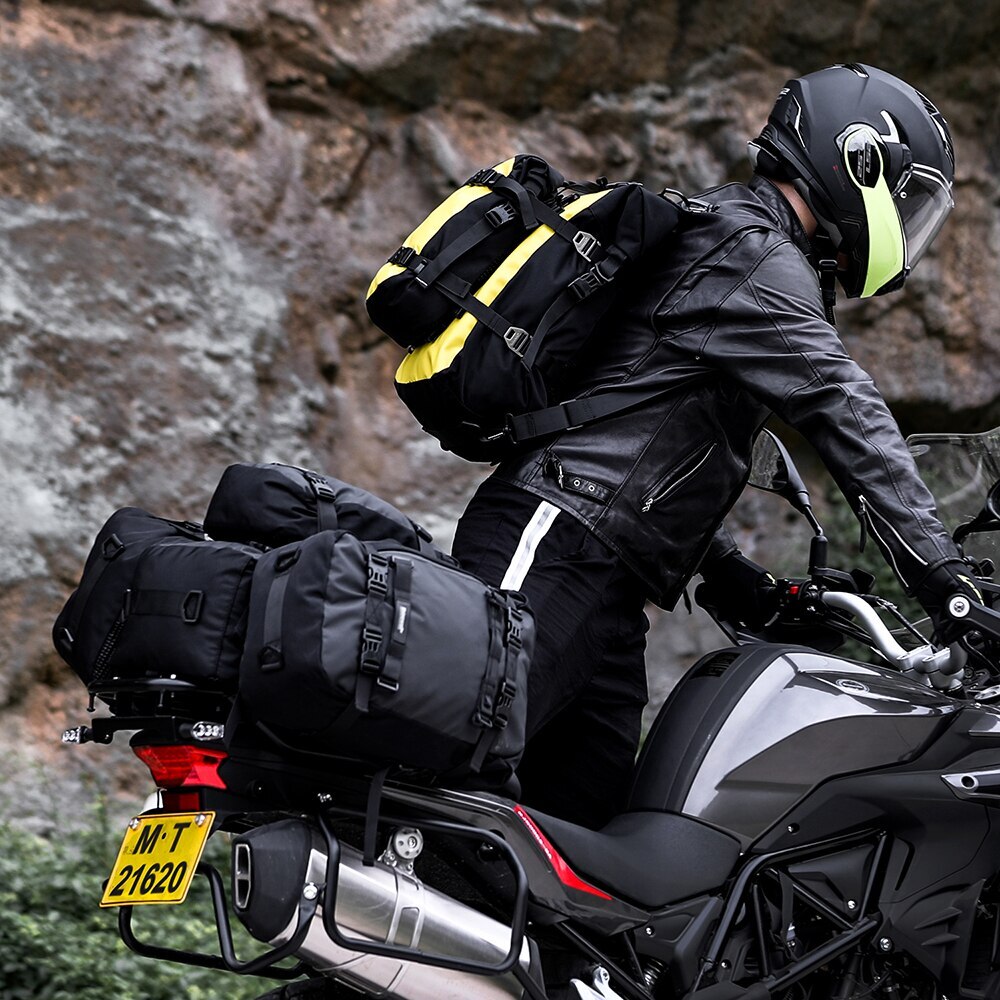 Rhinowalk Borsa Posteriore Moto Impermeabile – 10L/20L/30L Multifunzione (Senza Marca)