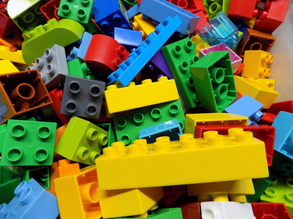 Lego Duplo 100 piece Building Bricks,Blocks Fun Lot {WASHED} - Image 4 of 4