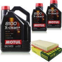 Mann Inspektionspaket 7L Motul 8100 X-Clean+ 5W-30 FüR Mercedes-Benz C-Klasse