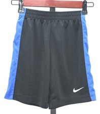 Nike Size 7/L (6-7 yrs) Pull On Elastic Waist Basketball Shorts Black & Blue