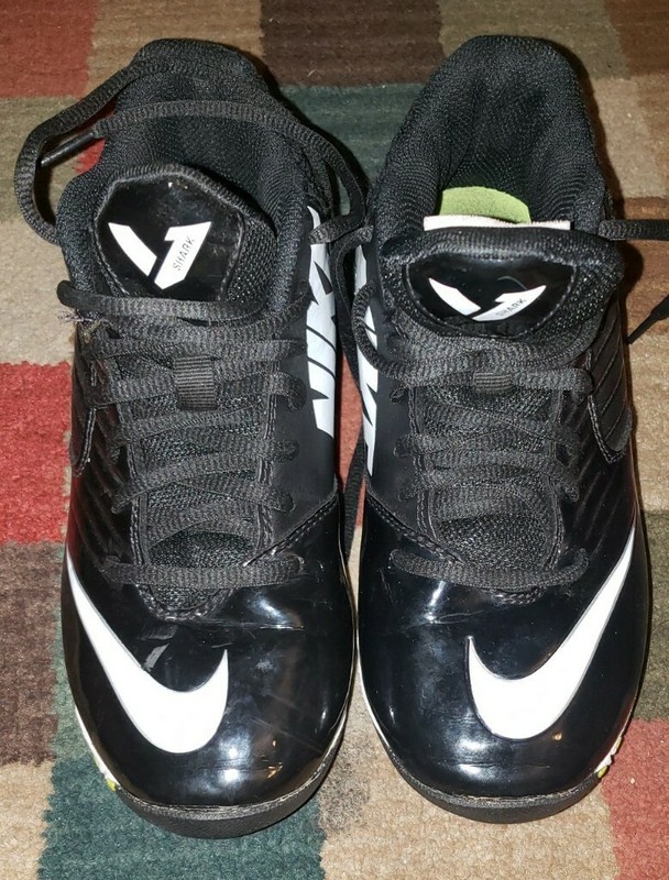 Nike Vapor Shark Youth Football Cleats Kids Black  Size 3.5
