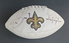 Drew Brees & Sean Payton Signed NFL Superbowl Football Saints Autographed No COA