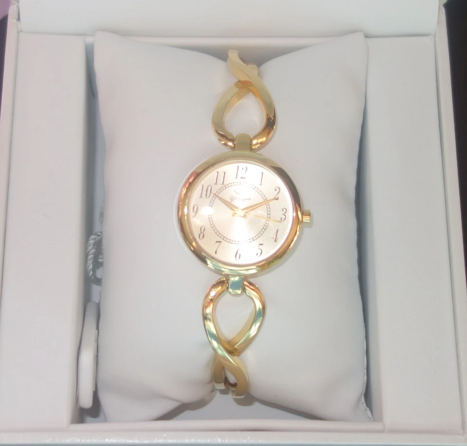 Reloj Yonger and Bresson redondo dorado IP acero esfera dorada DMP 1507/05 nuevo Foto 2 de 4