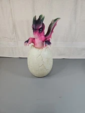15" Baby Dragon Hatching Egg Animated Halloween - Works Good