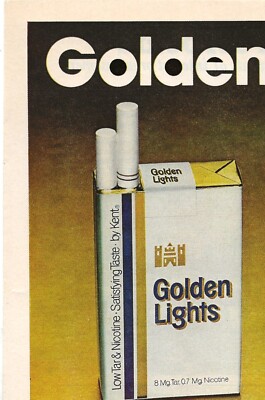 Vintage Print Ad Golden Lights Cigarettes - Lower in Tar - Mar 1979 11