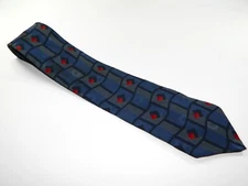 Men's TINO COSMA Silk NECKTIE Tie Made ITALY MINIMALISM ART John McCracken BLUE