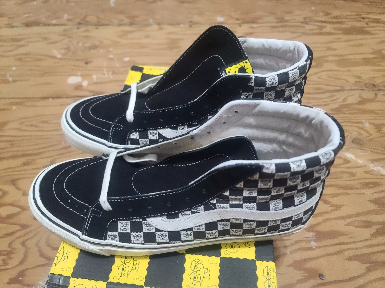 Pantalon carré Vans x Bob l'éponge OG Sk 8 Hi LX Scuba taille 10,5 hosoi wtaps suprême