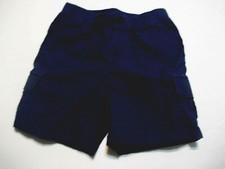 NEW POLO Ralph Lauren navy blue chino shorts boys elastic waist sz 24m