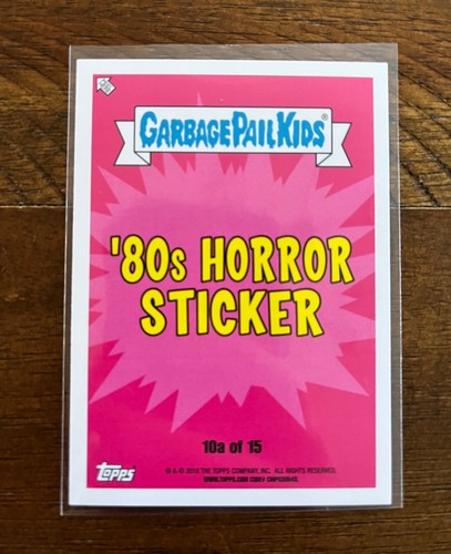 Garbage Pail Kids 2018 Oh, The Horror-ible CREEP-JOE BLACK CARD 10a GPk1 - Picture 2 of 2