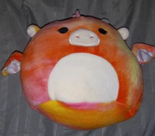 Squishmallows Celestina the Dragon 5" Fantasy Squad Pink Yellow Tye Dye