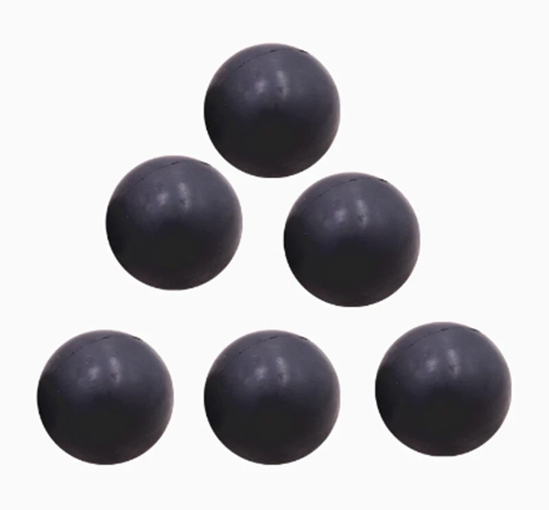 Schwarze runde Vollgummiball Hüpfbälle Trainingsball Durchmesser 2 mm - 75 mm - Bild 2 von 4