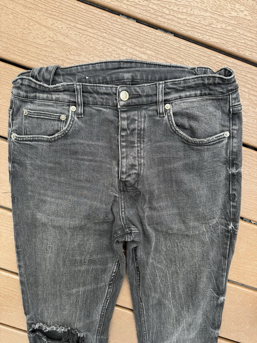 KSUBI 　34サイズ NEW KSUBI Men's Logo Embroidered Jeans Fashion High Street