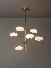 Mid Century Modern Brass Sputnik Chandelier  ...