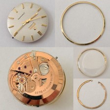 Omega Cal 550 Watch Movement Parts Dial Balance Spring Plate Fork Wheel Rotor 10