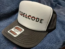 Federal Electric FEDELCODE Ball Cap Black/White Otto High Crown Trucker Snapback