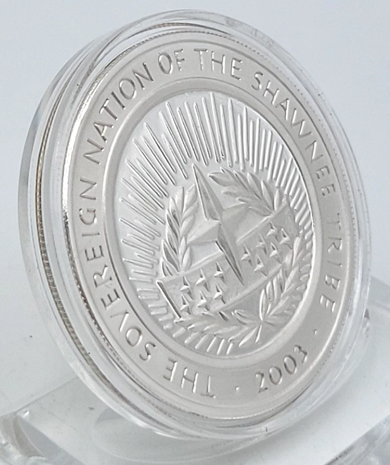 2003 Lewis Clark Drouillard One Dollar Proof Shawnee Tribe Coin Lot. H34 - Image 2 of 4