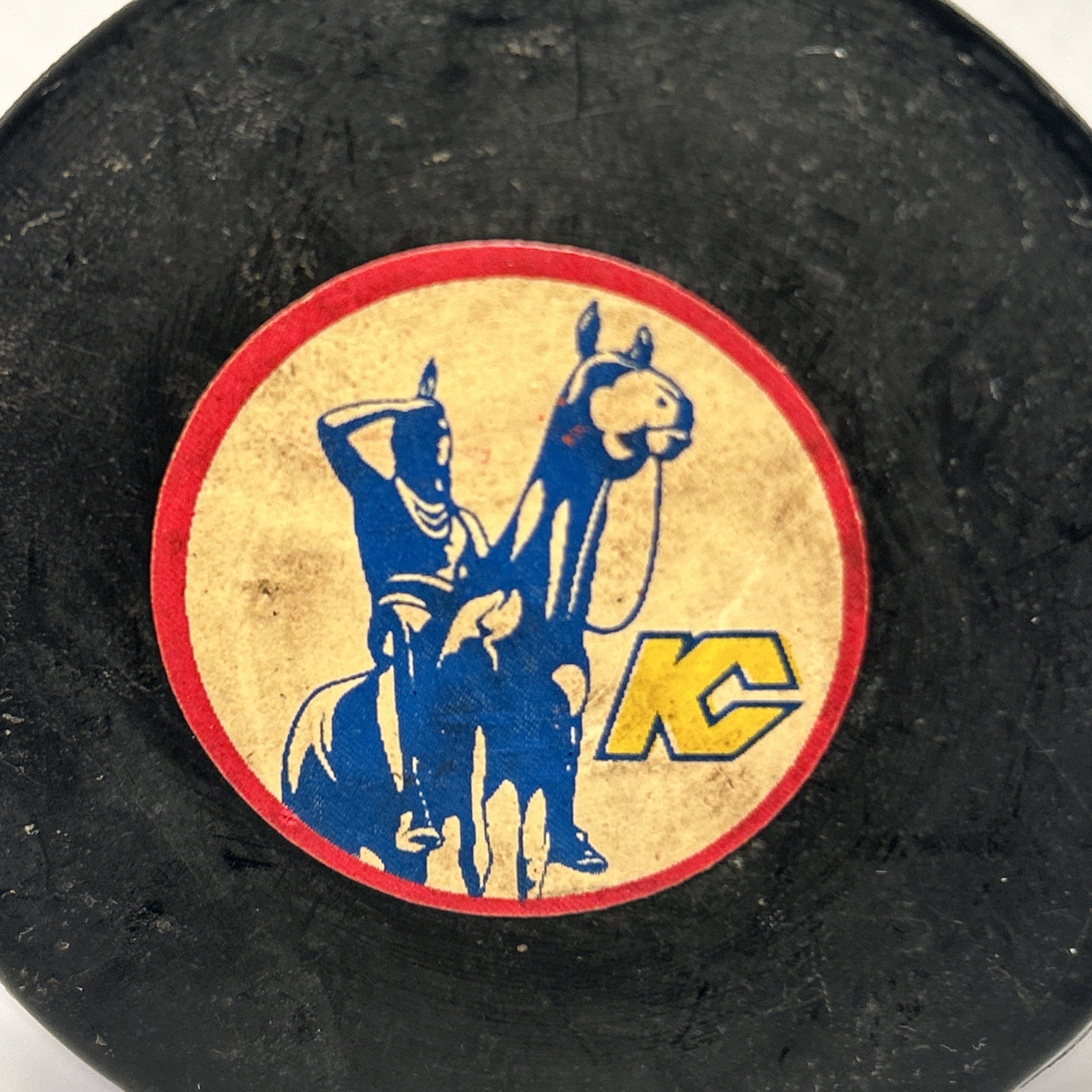 Kansas City Scouts KC NHL Official Game Puck Converse Art Ross Vintage USA thumbnail 4