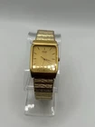 Vintage Seiko Gold-Tone “Tank” Watch (New Battery)