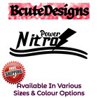 NITRO POWER LOGO CAR TUNING VINYL DECAL TRANSFER STICKER GRAPHICS STYLING RACE