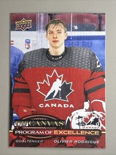 2025-26 UD Series 2 UD Canvas Program Of Excellence Olivier Rodrigue Oilers 7839