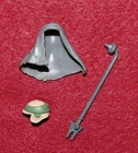 Star Wars 1977-1984 Kenner x3 Accessory Original Rancor Hood Staff Leia Helmet