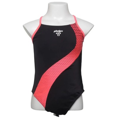 Phelps, Badeanzug, Größe: 140, Schwarz/Pink, Elasthan/Polyester, Sonstiges #GWo