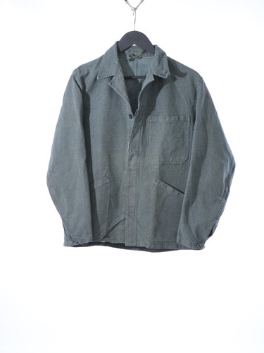 Vintage 80s Konig French Work Sanfor Faded Denim Jacket