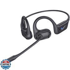 Open Ear Headphones with Mic, 29g Bluetooth Headset, Sweat Resist