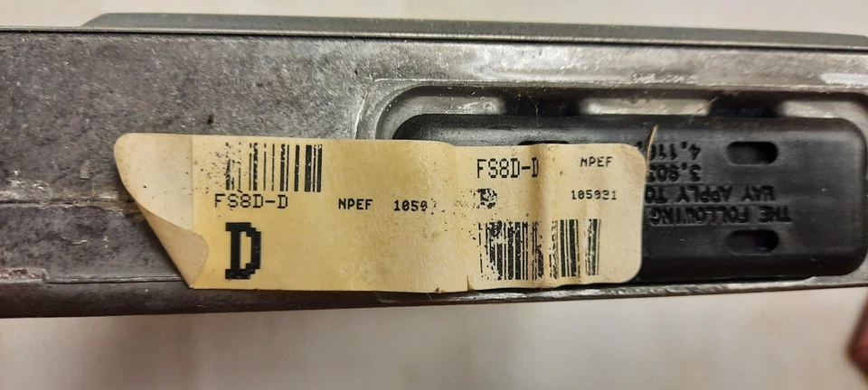 2001 Mazda 626 FS8D-18881-D - Image 4 of 4