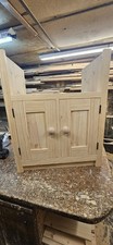 In frame  solid wood  pitch pine front belfast sink cabinet
