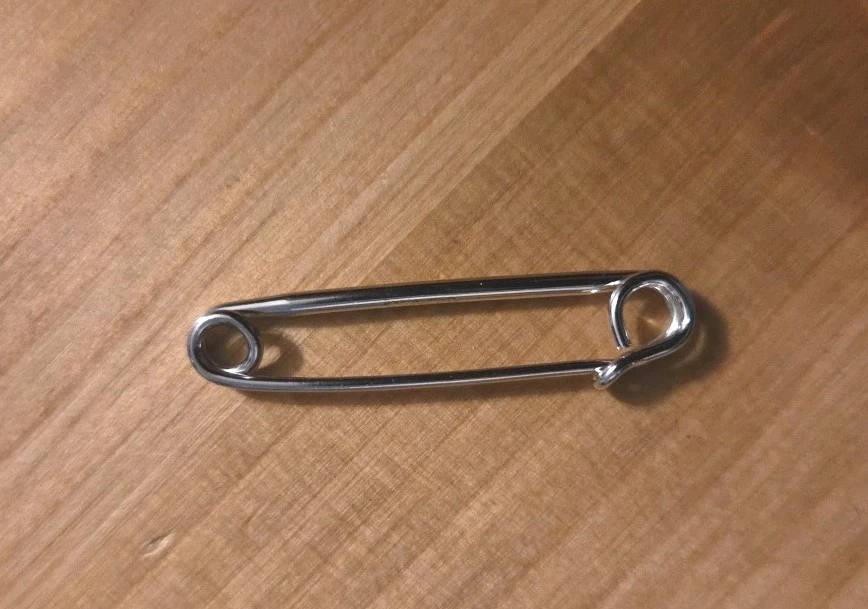 Vintage Swank Stamped Safety Pin Tie Clip With Box - Image 3 of 4