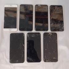 Lot of 7 Apple iPhone 7 Plus Locked, Ungraded, Cracked Screen