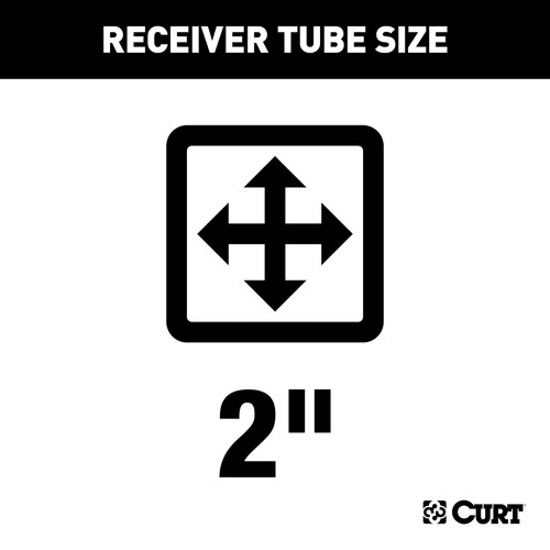 Curt Class 3 Trailer Hitch 2in Receiver Rear Cargo Tow Carrier Hitch 13542 - Picture 2 of 9