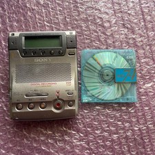 SONY MZ-B100 MiniDisc Portable Player Recorder Silver Tested Used
