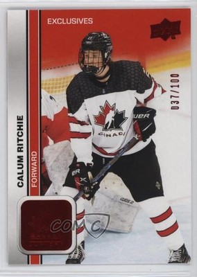 2023 Team Canada Juniors Men's U-18 Exclusives 37/100 Calum Ritchie #28 0q8j