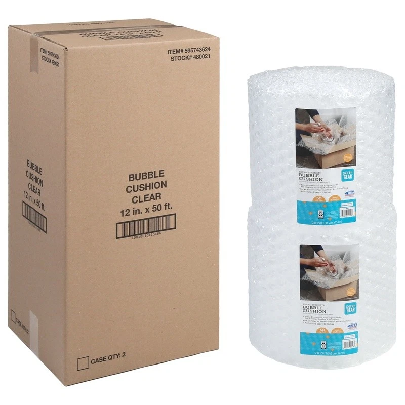 Extra Strength Bubble Cushion Pack 12x50ft Puncture Resistant Packing Material - Image 2 of 4